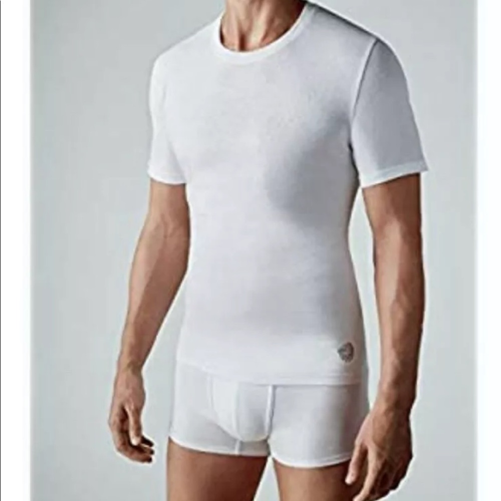 New Vince Camuto White Crew Neck T-Shirts 3-Pk Size MED
